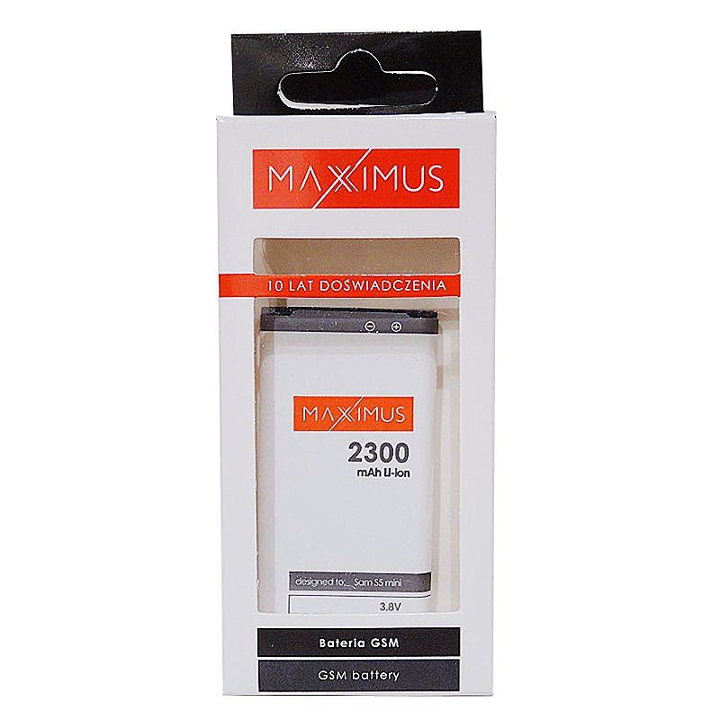 BAT. MAXXIMUS SAM S5 mini 3000 mAh - Billede 4